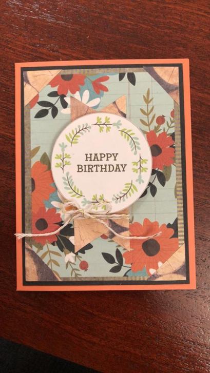 Happy Birthday with UK paper made in WV