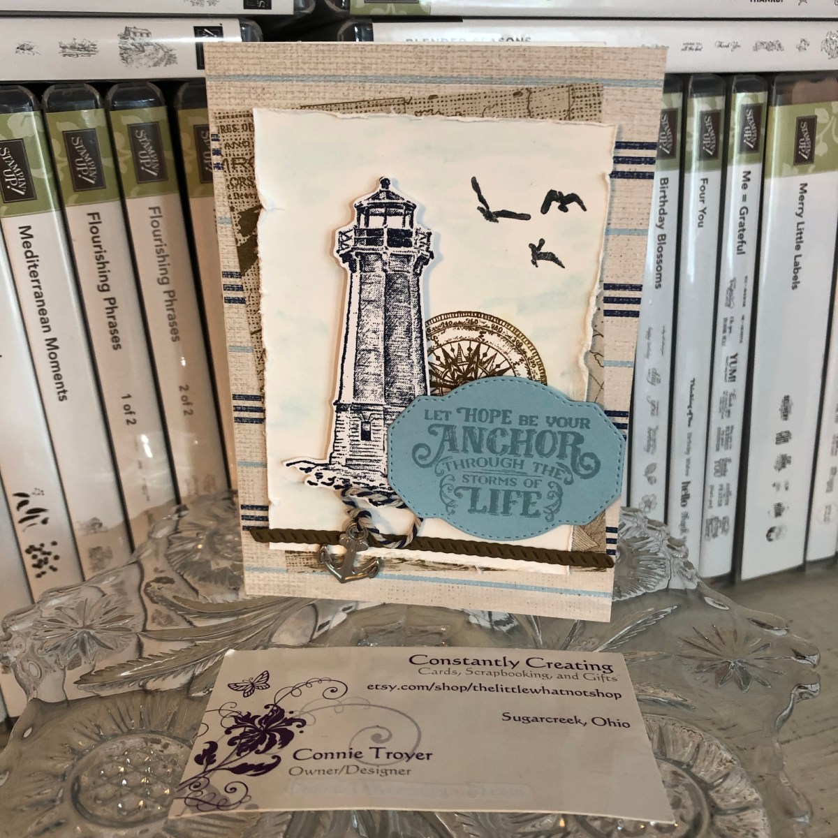 A Masculine Card with the Come Sail Away Suite (2019-2010 Annual Catalog–Sailing Home&nbsp;stamps)